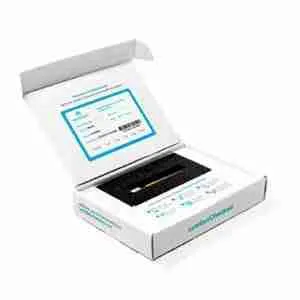LetsGetChecked Testing kit open