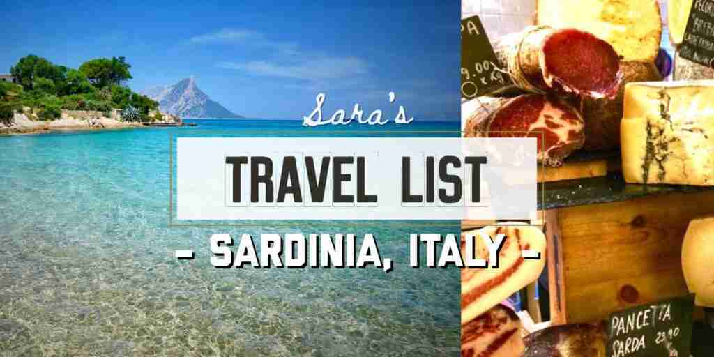 Sara's Travel List - Sardinia, Italy