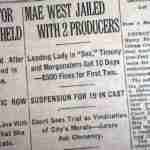 Mae West arrested journal
