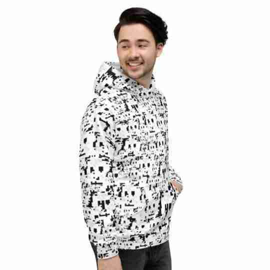 Anti Face Recognition Pattern Hoodie