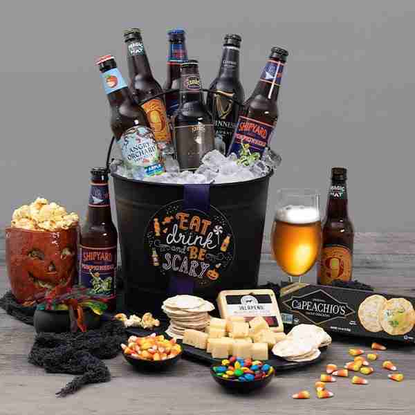 Best Halloween Gift Baskets For Adults -Halloween-Beer-Bucket_large - Eat, Drink & Be Scary Halloween Beer Bucket