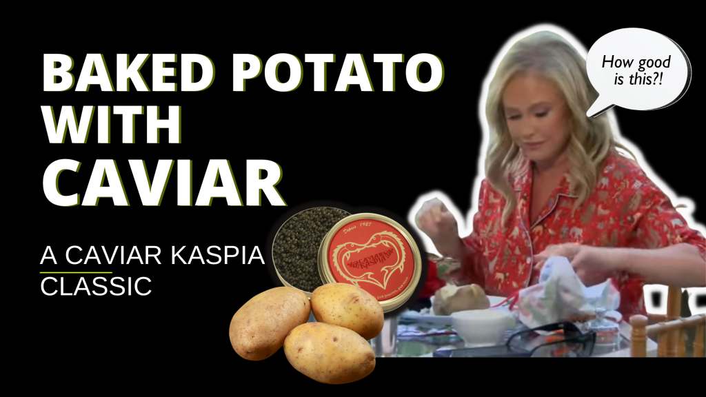 Baked potato with caviar recipe caviar kaspia