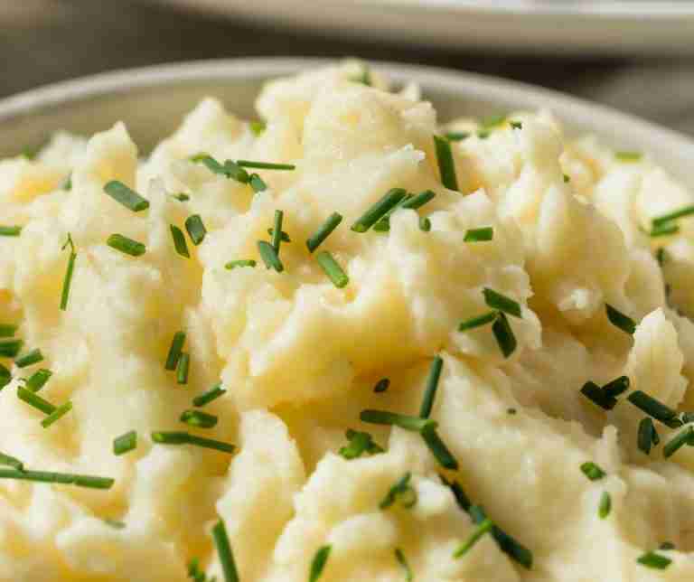 Mashed potato with chives