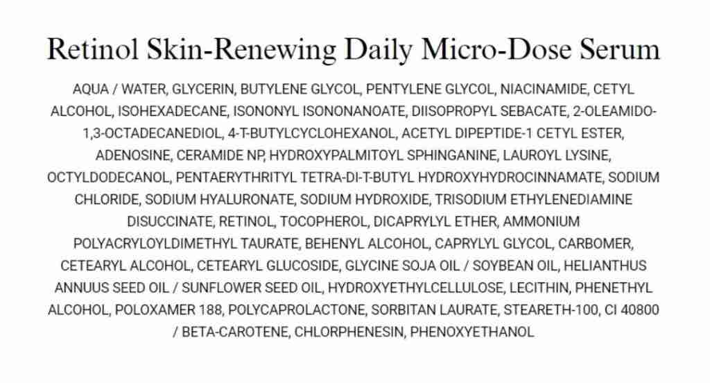 kiehls-face-serum-retinol-skin-renewing-daily-micro-dose-serum-50ml-ingredients