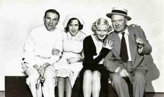 George Burns, Gracie Allen, Peggy Hopkins Joyce & W.C Fields for "International House"