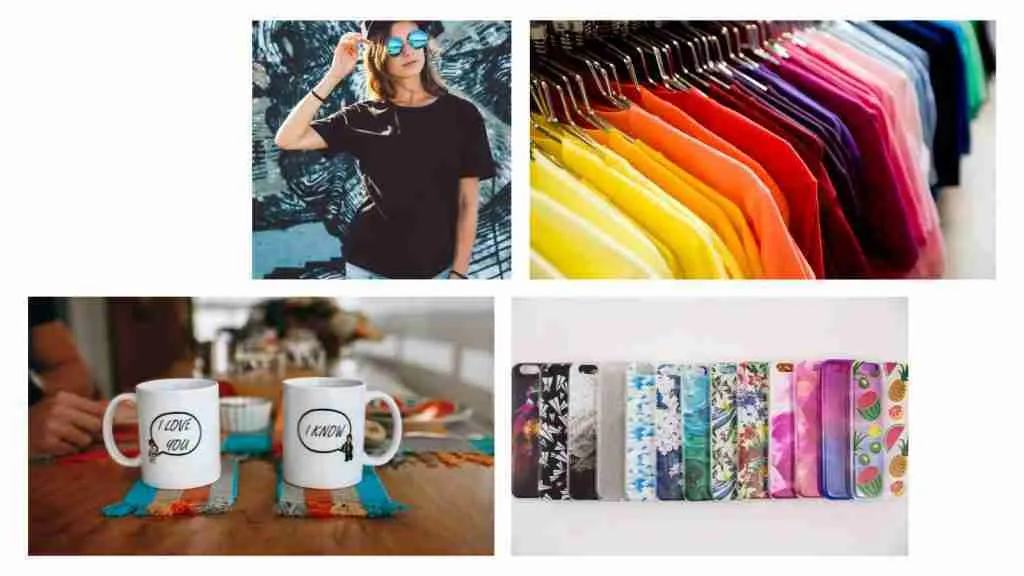 Start a Dropshipping Business for Free - mugs and tshirts