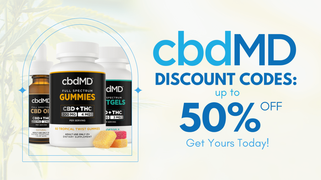 cbdMD Discount Codes Get Yours Today!