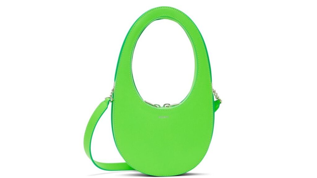 coperni mini swipe bag green