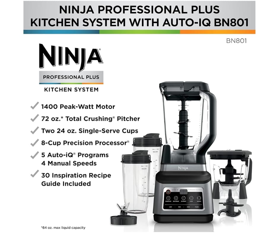 Best Ninja Blender Ninja Professional Plus Kitchen System with Auto-iQ review and details