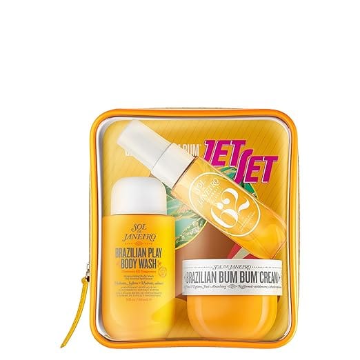 Sol de Janeiro Jet Set - Travel Size Body Care Kit - Beauty Gift Sets - Trial Set Body Wash, Cream & Mist