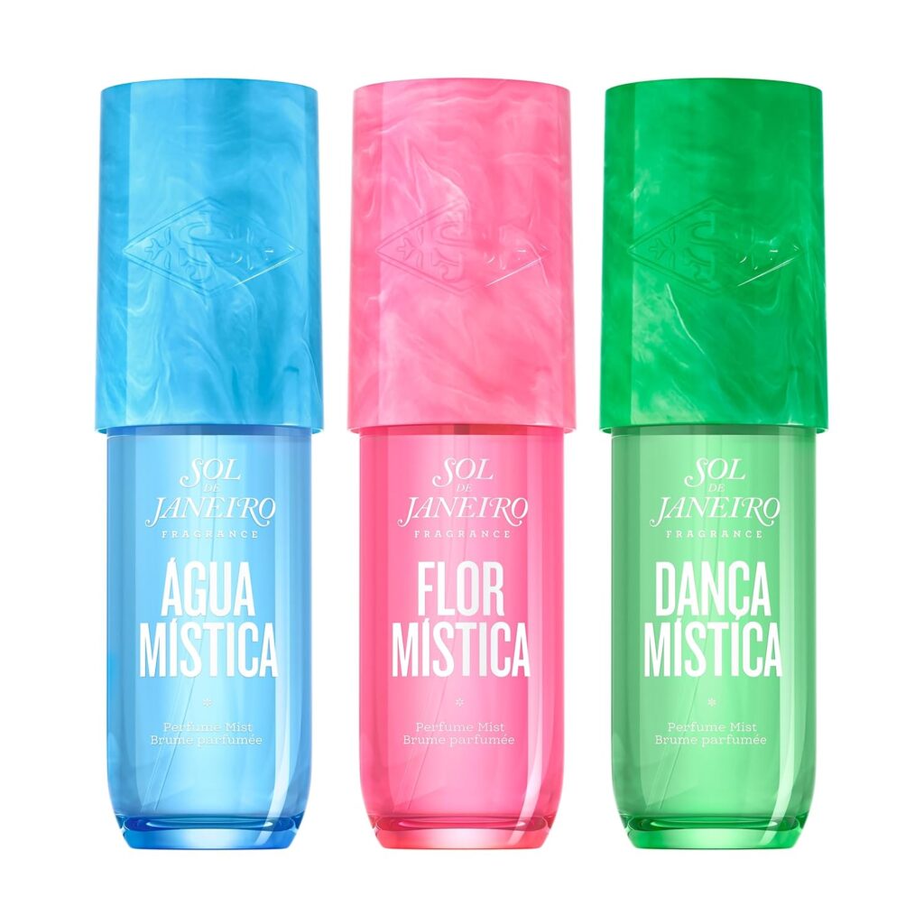 Sol de Janeiro Limited Edition Perfume Mist Travel Size Bundle | Agua, Flor, and Danca Mistica | 3 pc set - 3.0 fl oz:90 ml